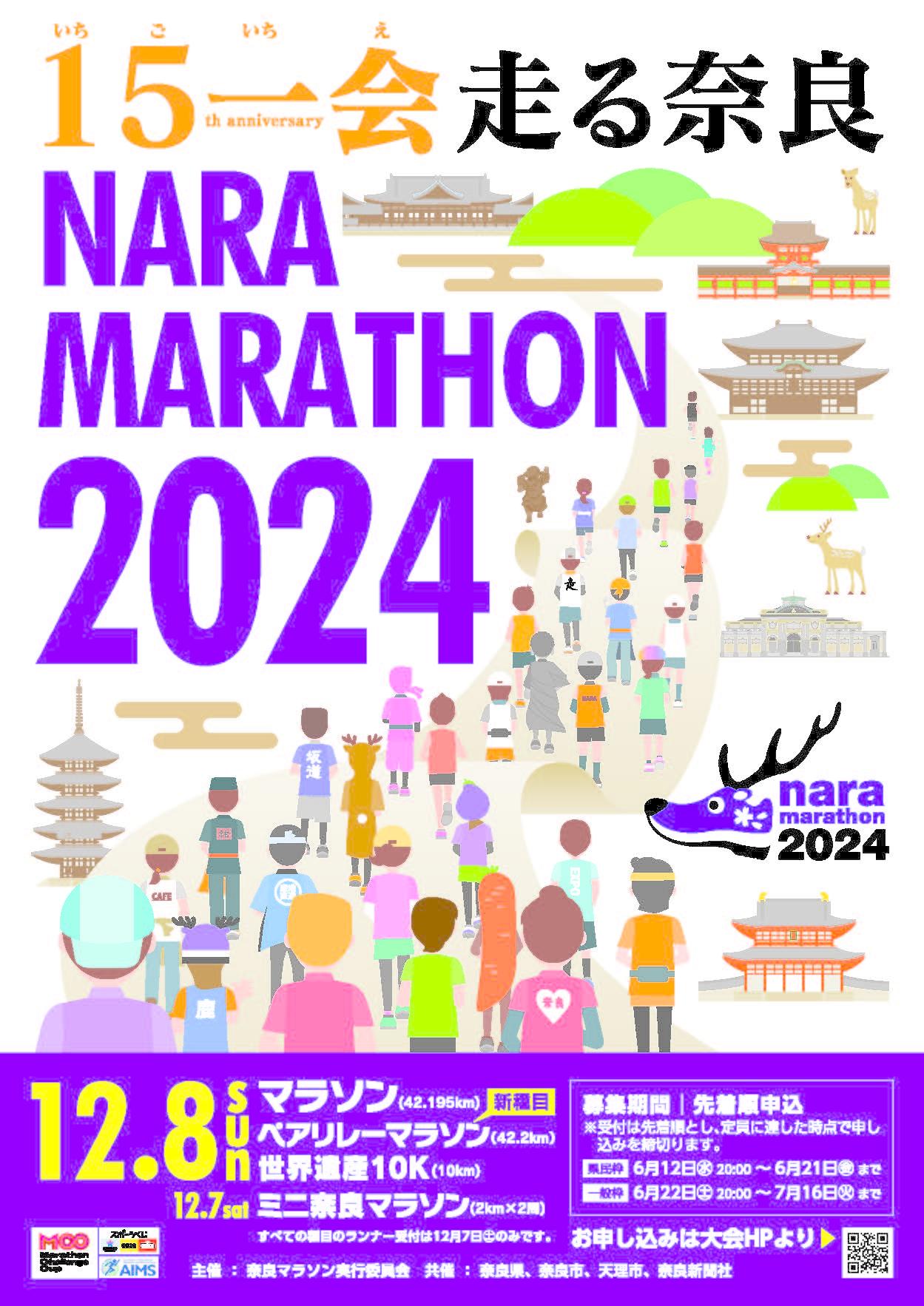 奈良マラソン2024ポスター